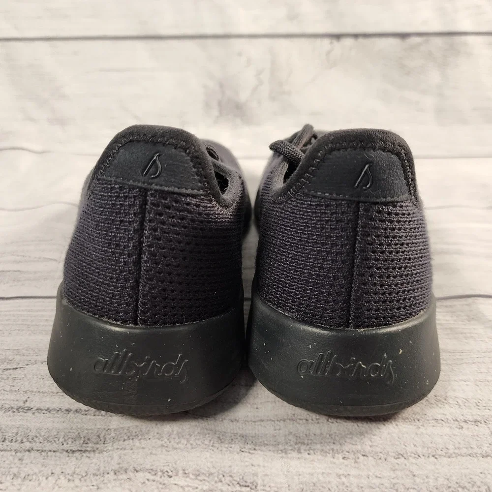Allbirds Tree Runners Women's W8 Jet Black Sustainable Mesh Walking Sneakers TR - Picture 4 of 6